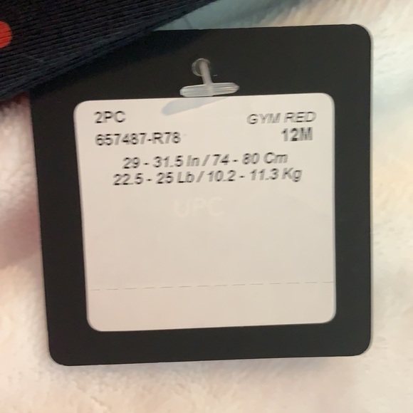 [ Air Jordan ] 2 Piece Tee & Red Shorts NWT 12M - Picture 6 of 6